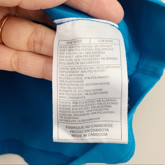 Nike Fit Dry Blue Mesh Racerback Tank Top - Picture 7 of 10